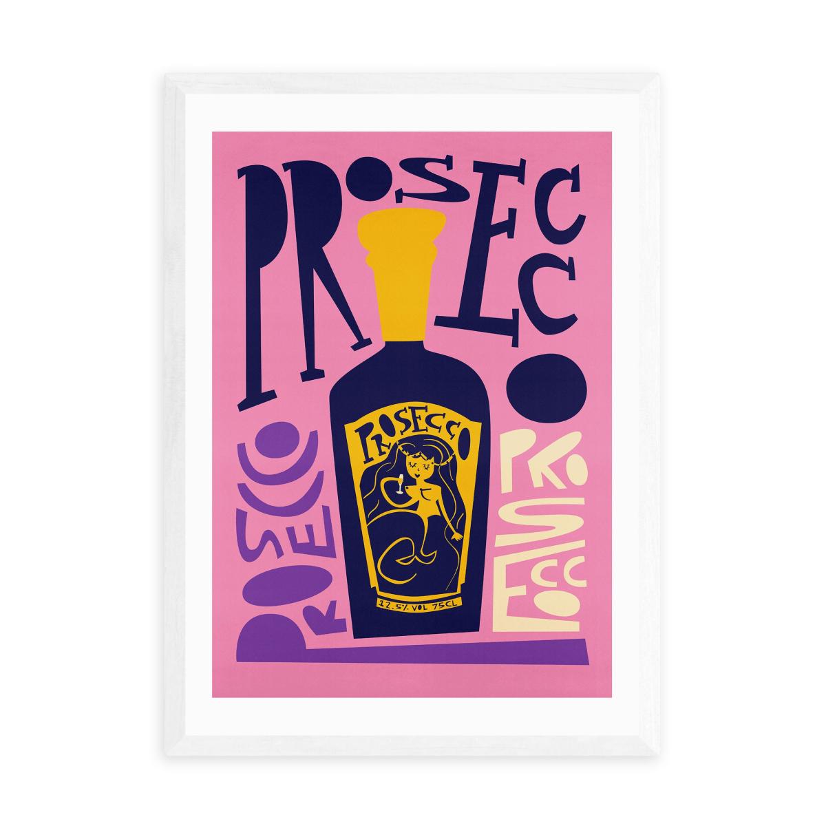 East End Prints Prosecco Print Pink – image 2