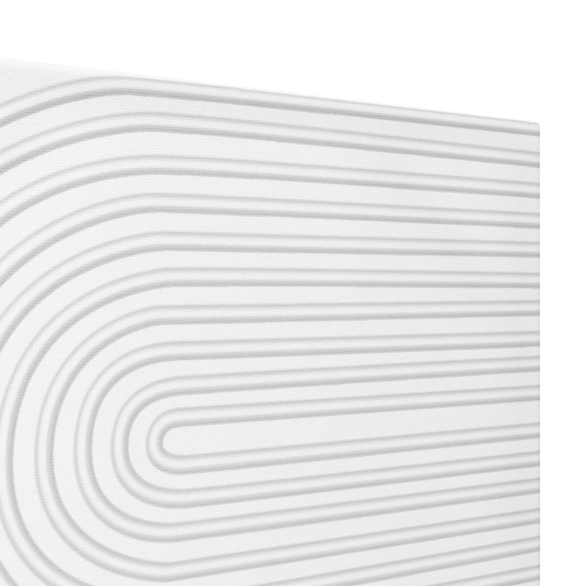 2 Elements Raised White Pattern Canvas White – image 2