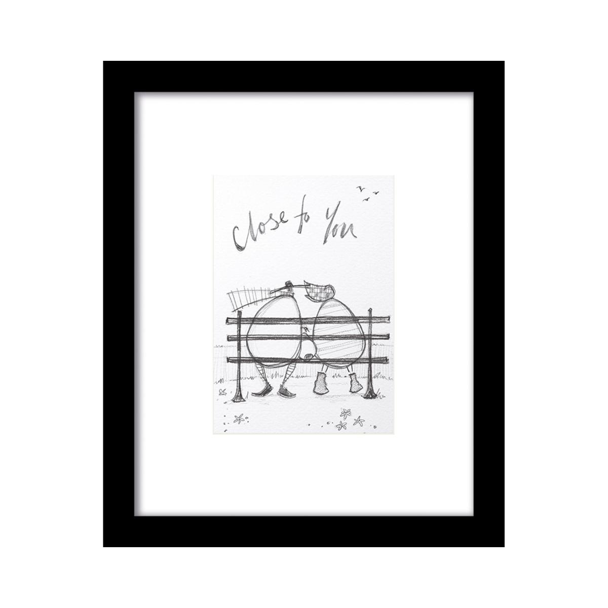 The Art Group Close To You Framed Print Black and white – image 2