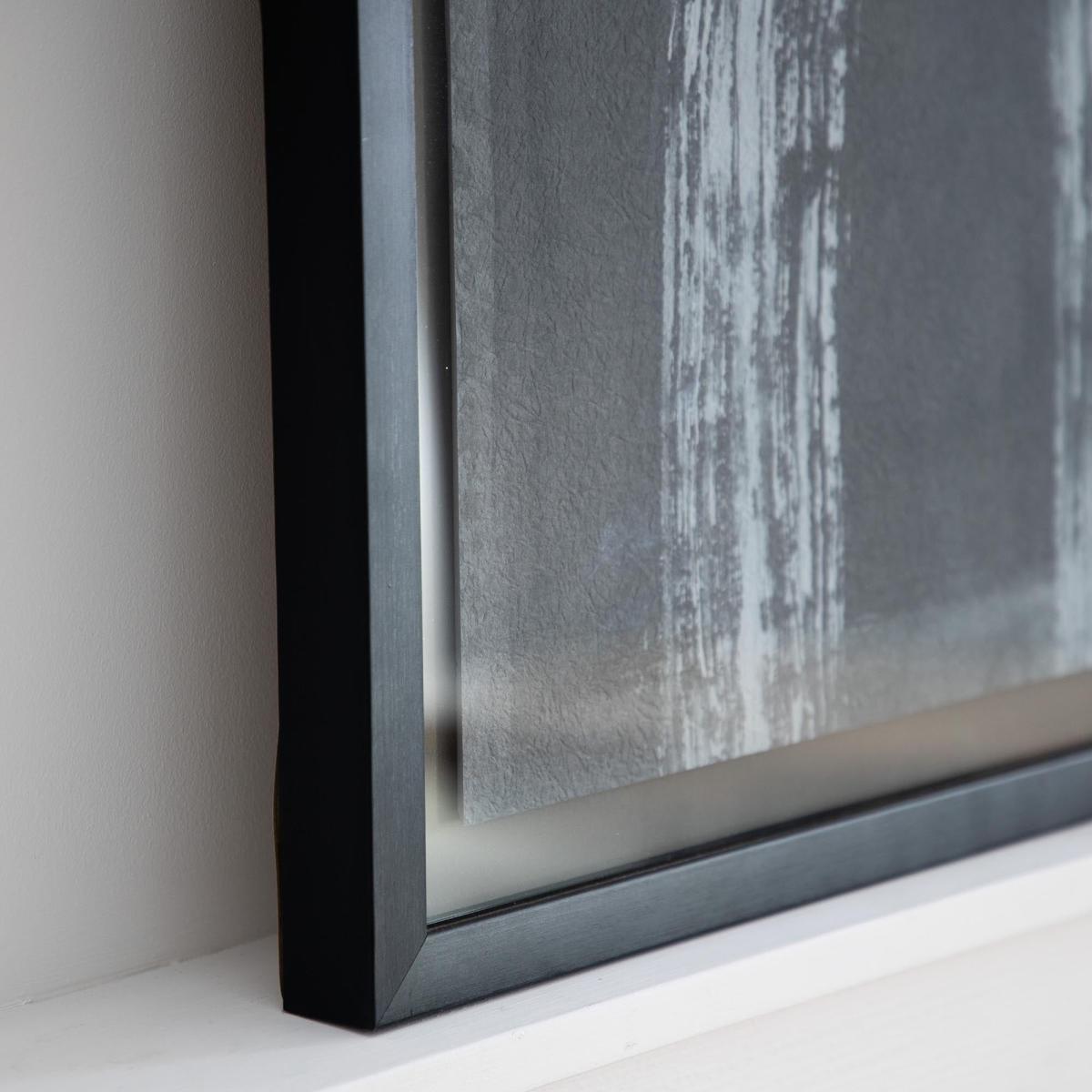 Eolia Abstract Charcoal II Framed Art Black – image 3