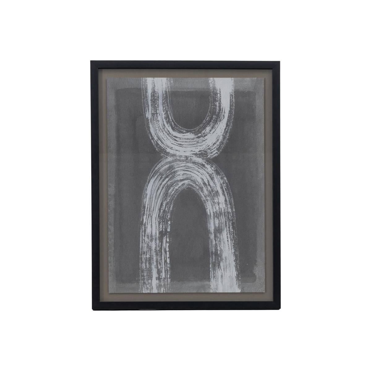 Eolia Abstract Charcoal II Framed Art Black – image 1