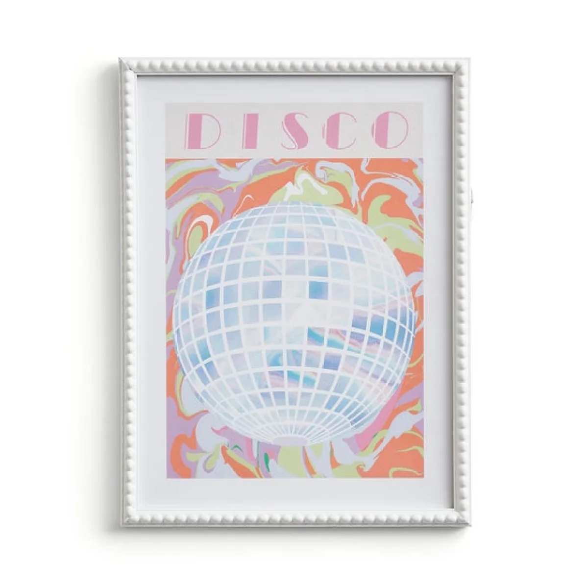Disco Ball Framed Print MultiColoured – image 3