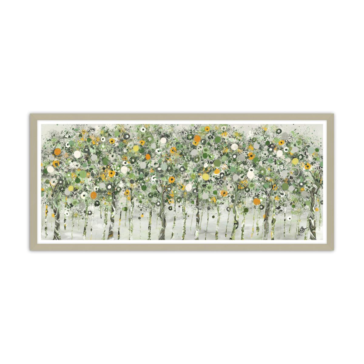 Beyond The Verdant Trees Framed Print Green – image 2