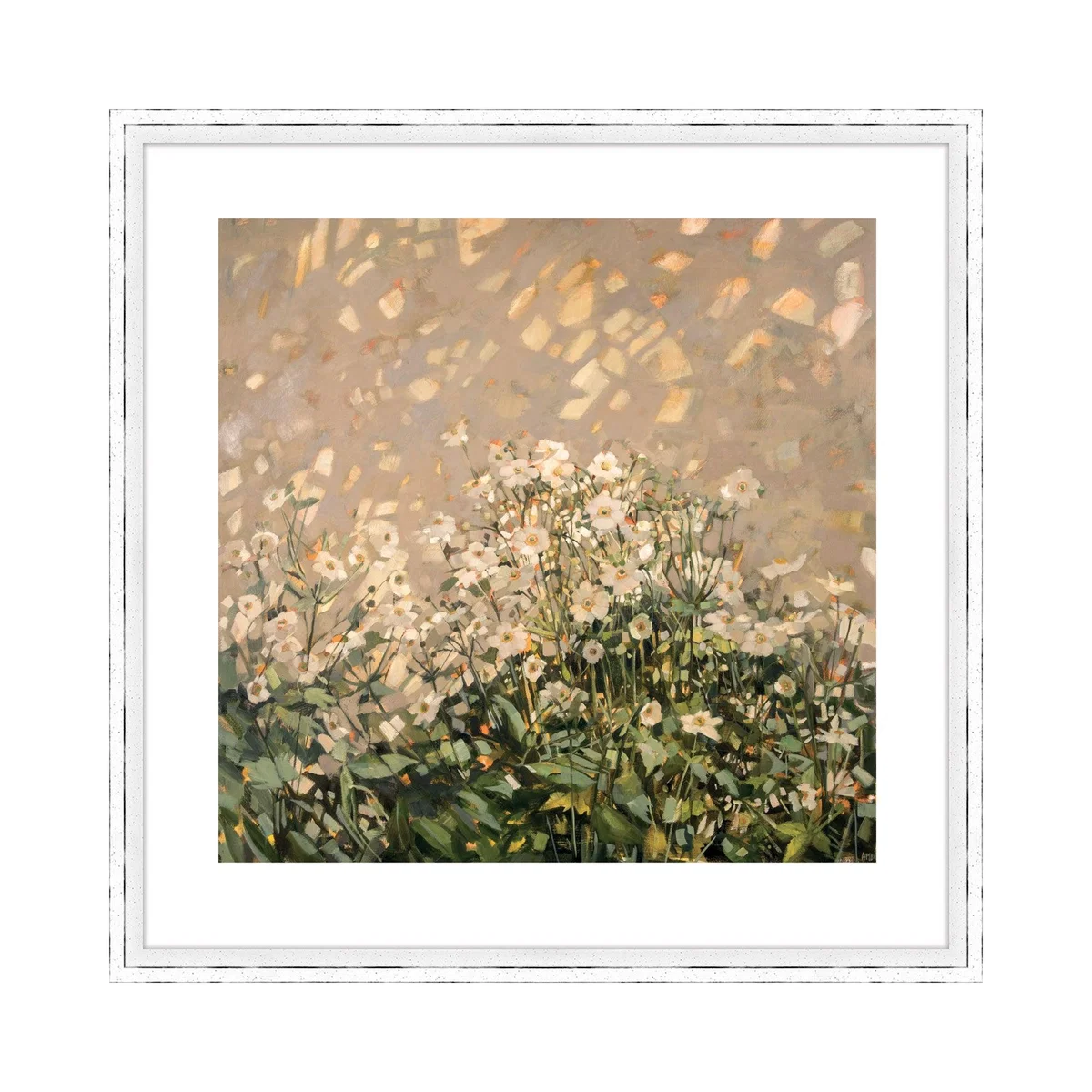 The Art Group Morning Sun on Japanese Anemones Framed Print MultiColoured – image 2