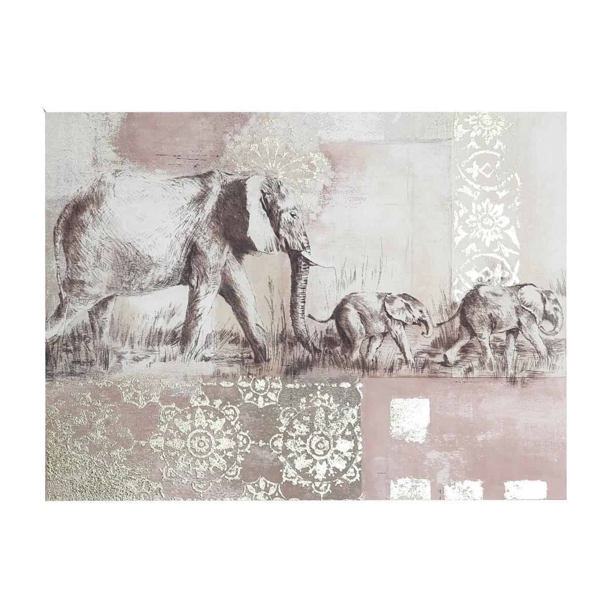 Elephant Canvas Brown/Grey/White – image 1