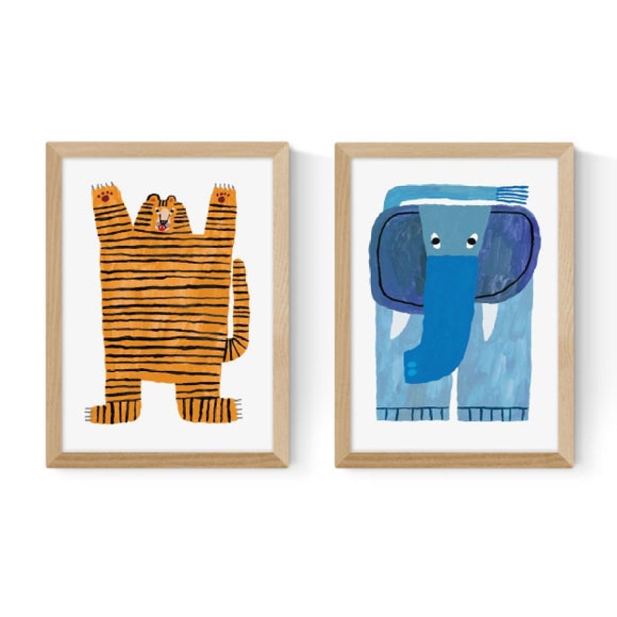 East End Prints Set of 2 Roar and Stomp Stomp Prints – image 2