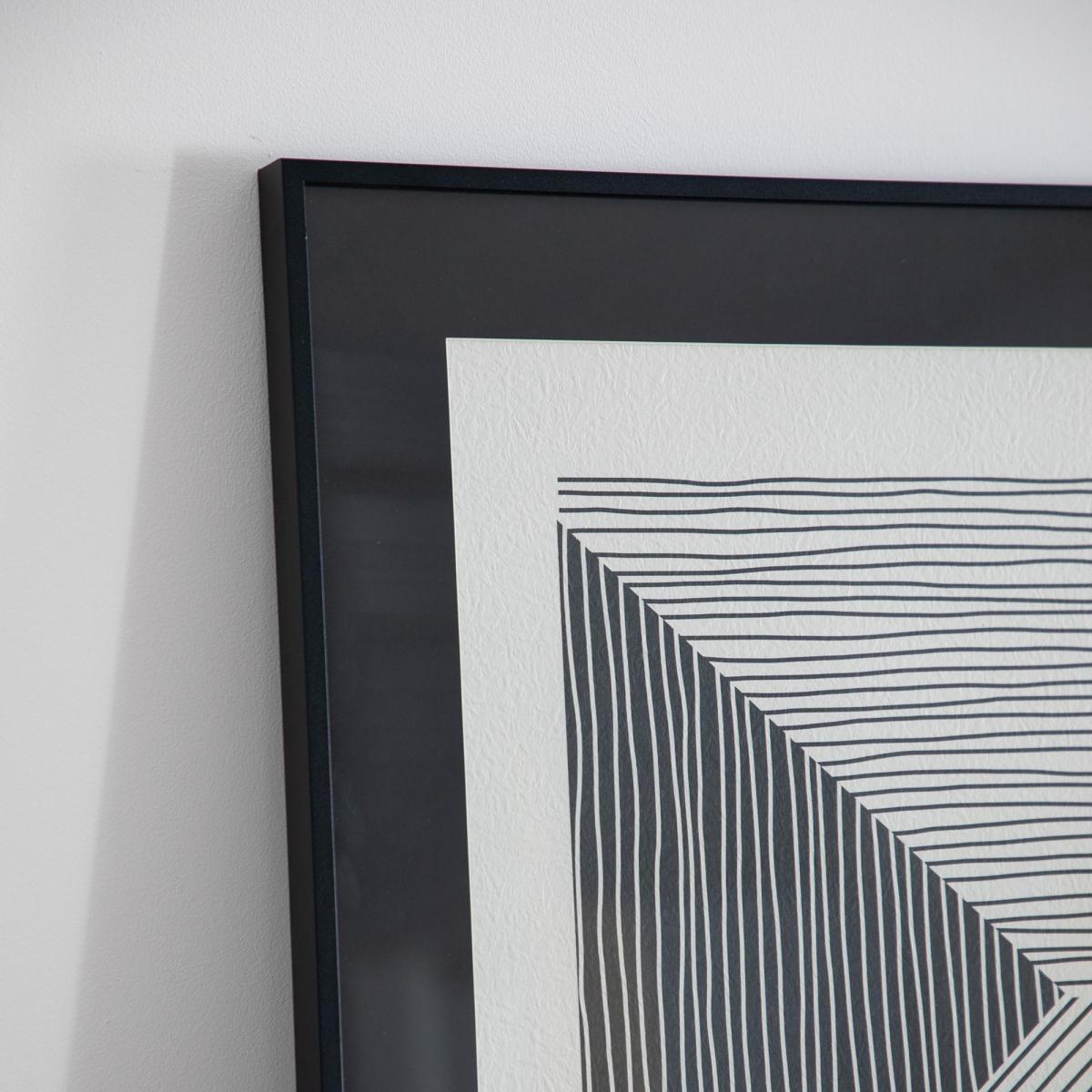 Set of 2 Contour Line Drawing Framed Art Black – image 2