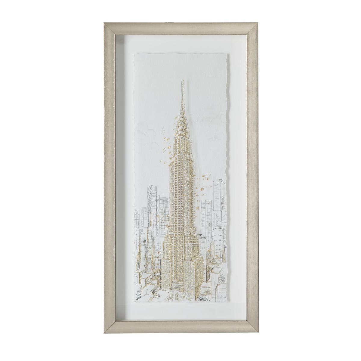 New York Glam Framed Print Gold – image 3