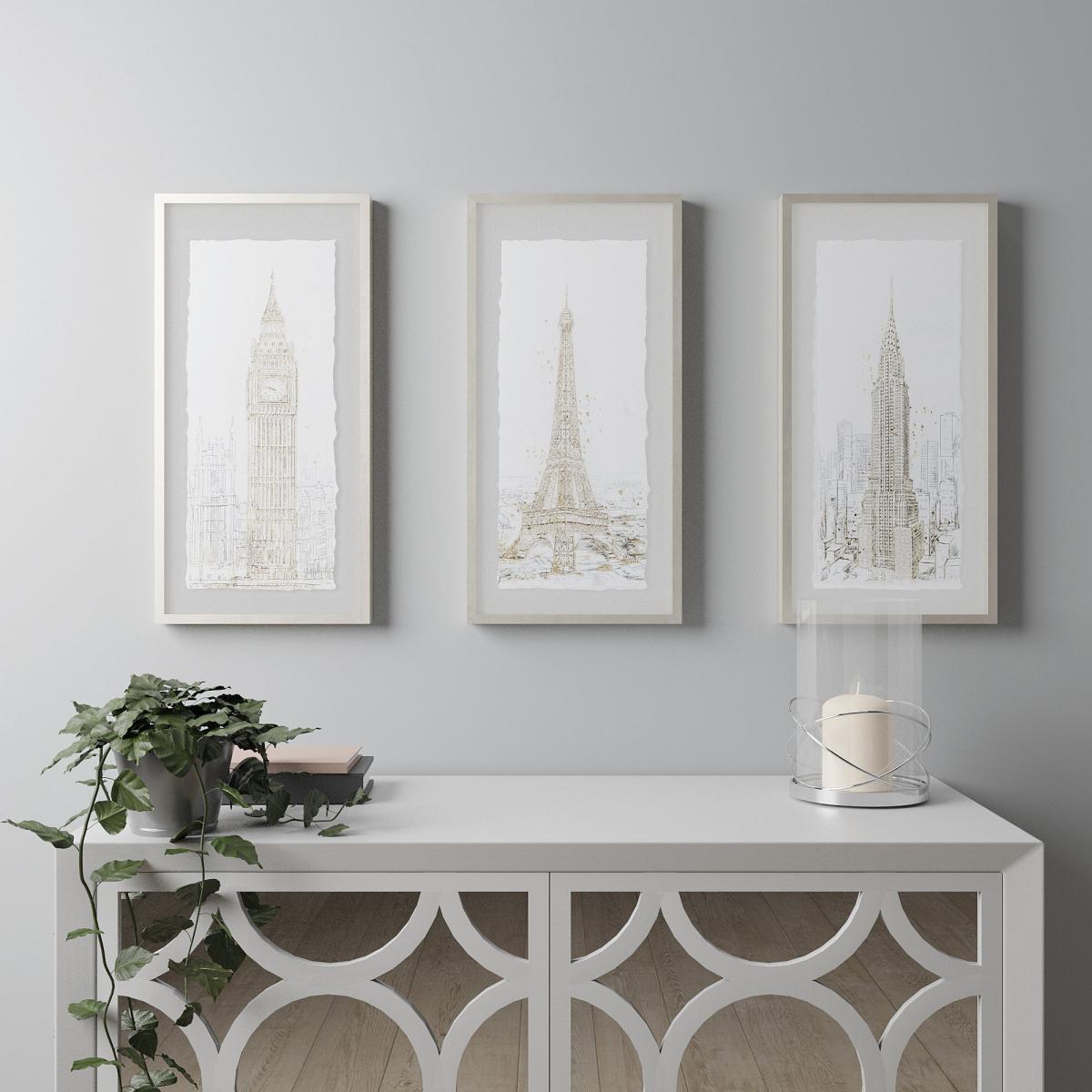 New York Glam Framed Print Gold – image 4