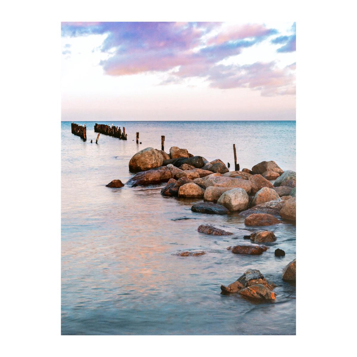 Coastal Calm Poster Pack Set of 7 Blue/Pink/Brown – image 3