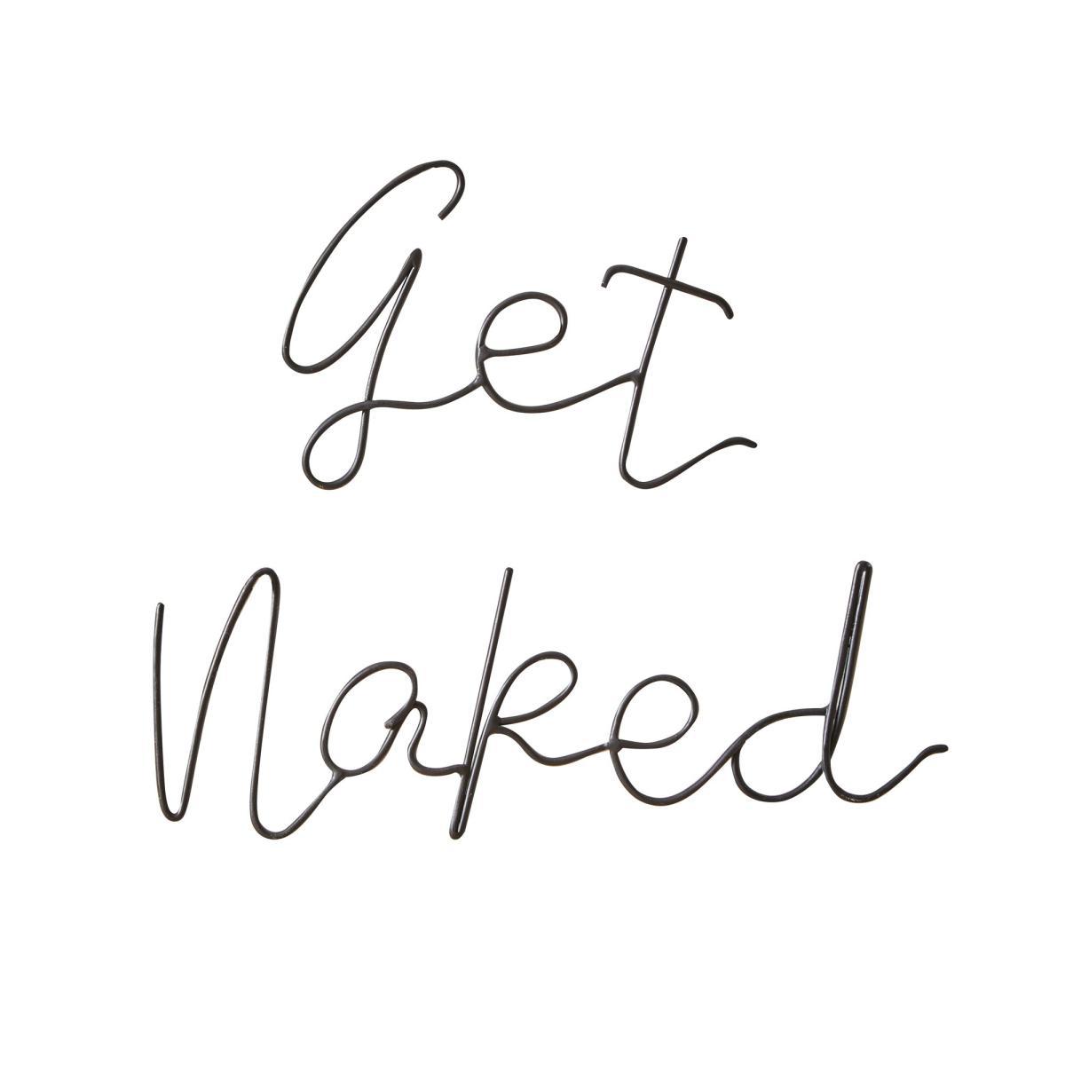 Get Naked Wire Wall Art Black – image 3
