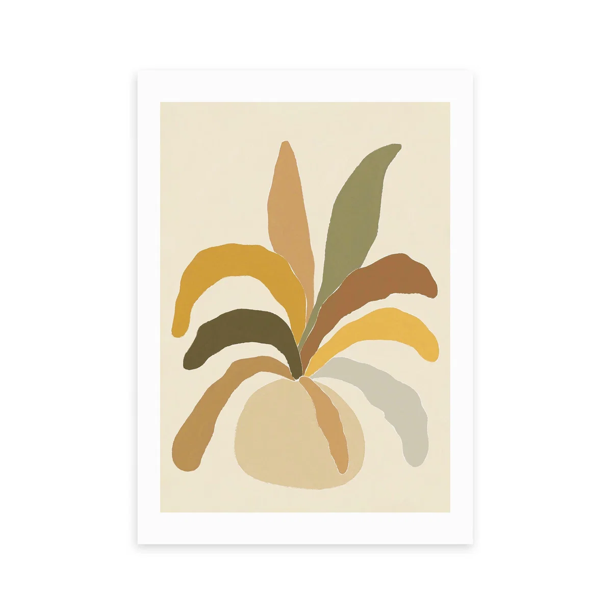 East End Prints Pastel Plant Print Natural – image 2