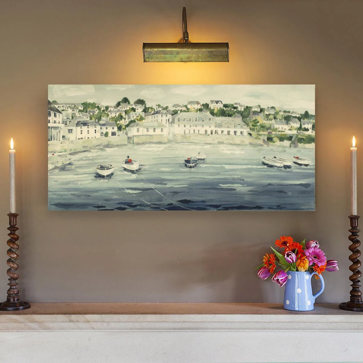 Claire Henley St Mawes Canvas Blue – image 2