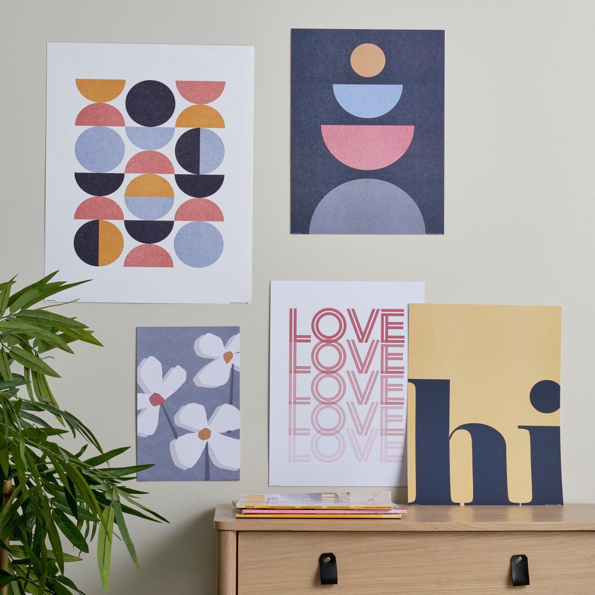 Pack of 5 Elements Posters MultiColoured – image 2