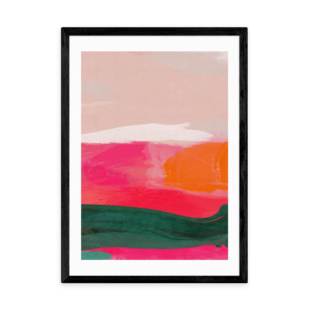 East End Prints Green & Pink Abstract III Framed Print Pink – image 2