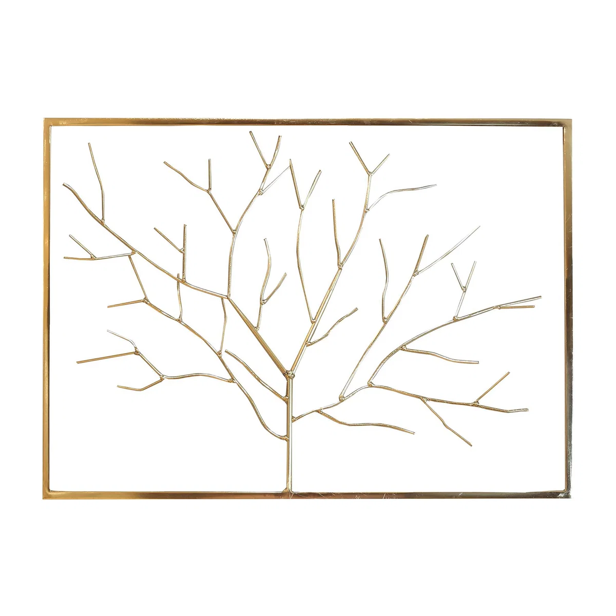 Metal Tree Wall Art Gold – image 1