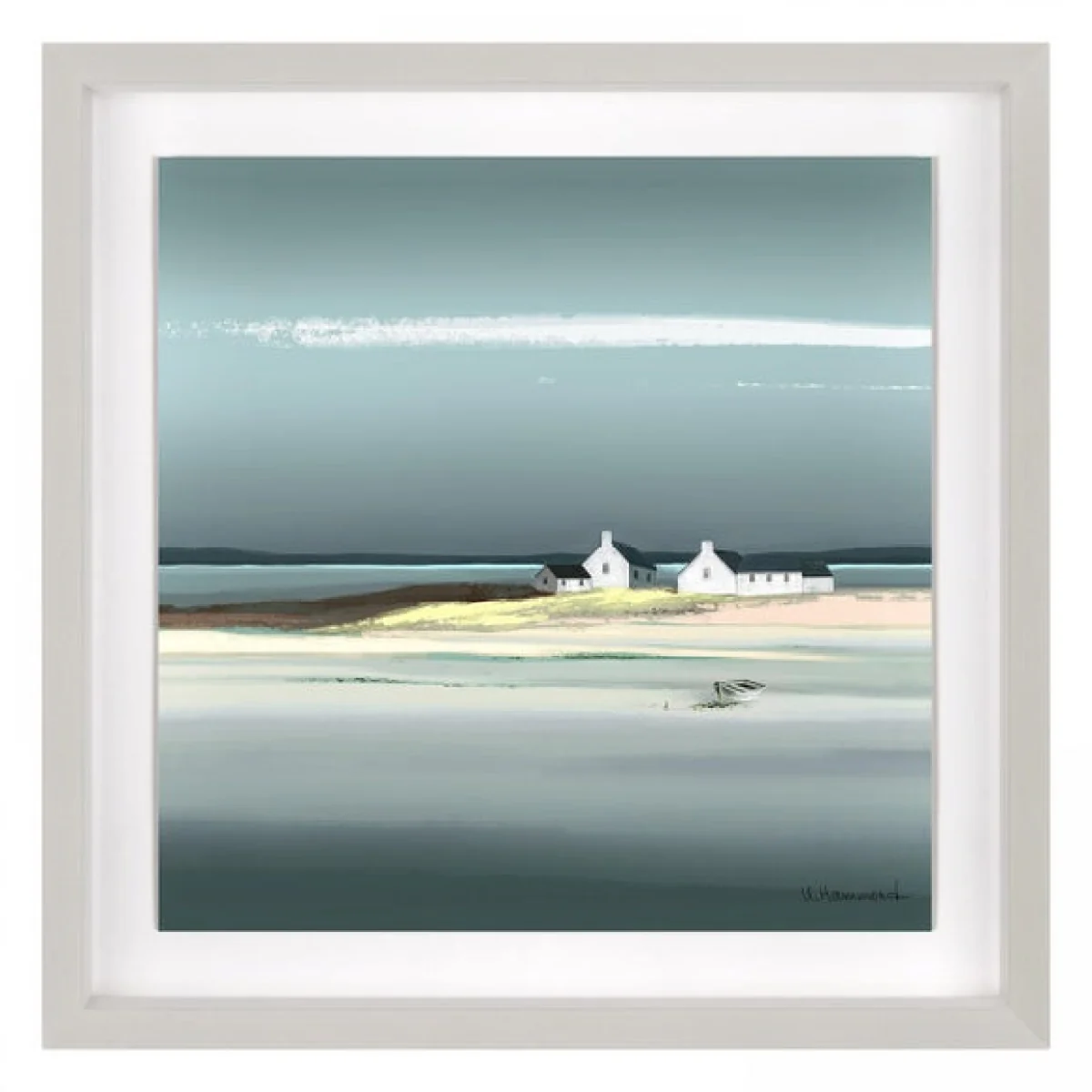 Sapphire By Ulyana Hammond Framed Print Grey – image 2