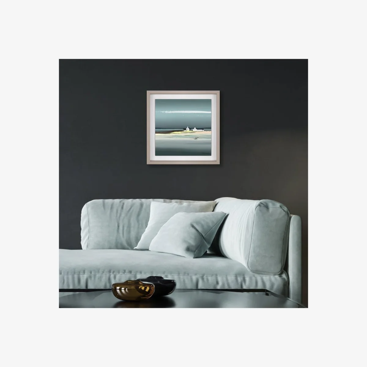 Sapphire By Ulyana Hammond Framed Print Grey – image 1