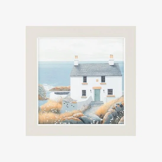 Cedar & Sage Cottage Retreat Framed Print – image 1