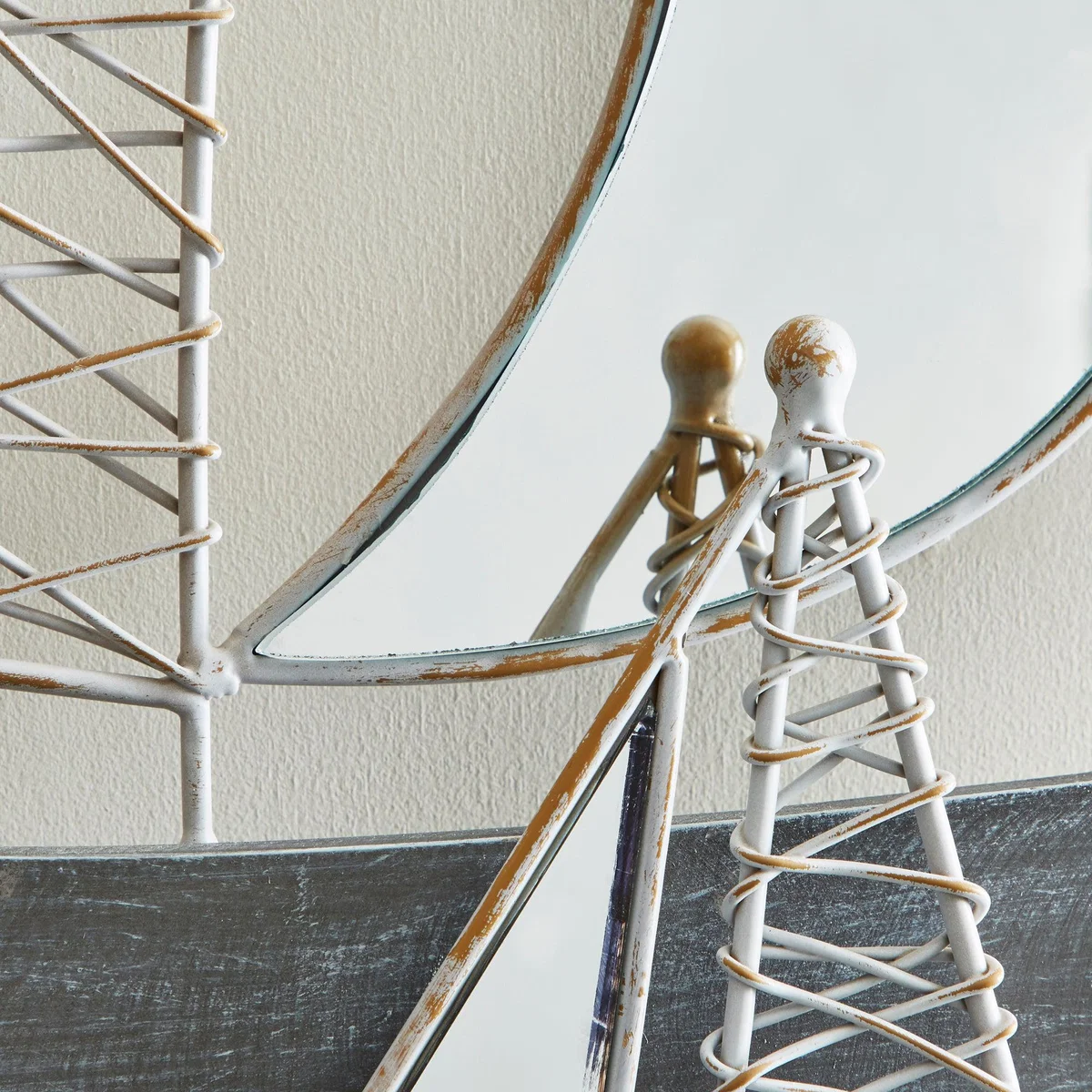 Mirrored Boats Wall Art Grey – image 2