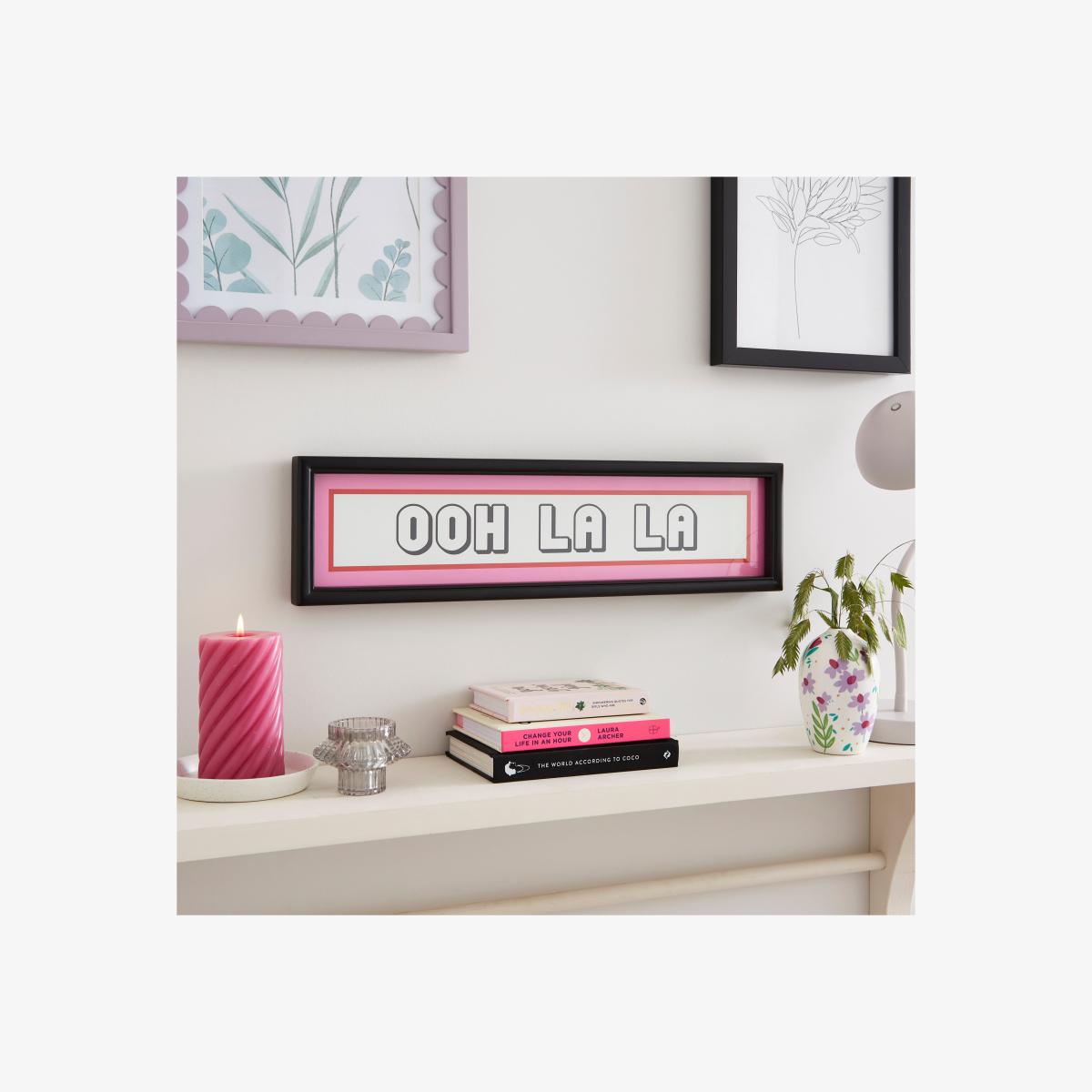 Ooh La La Mirrored Wall Art – image 1