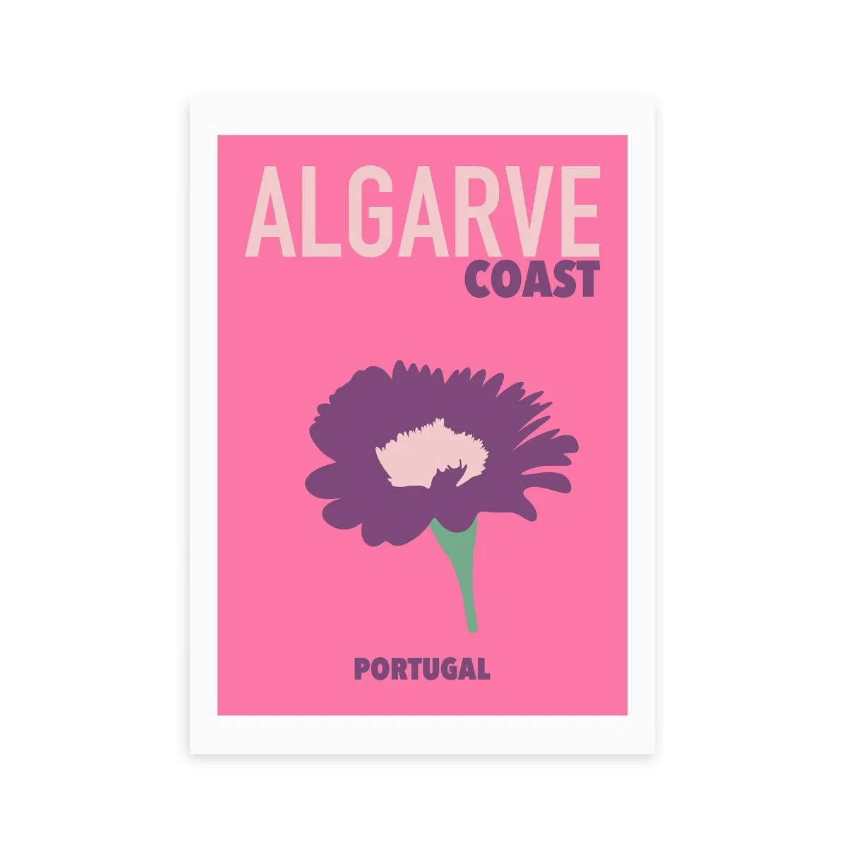East End Prints Algarve Coast Portugal Print Pink – image 2