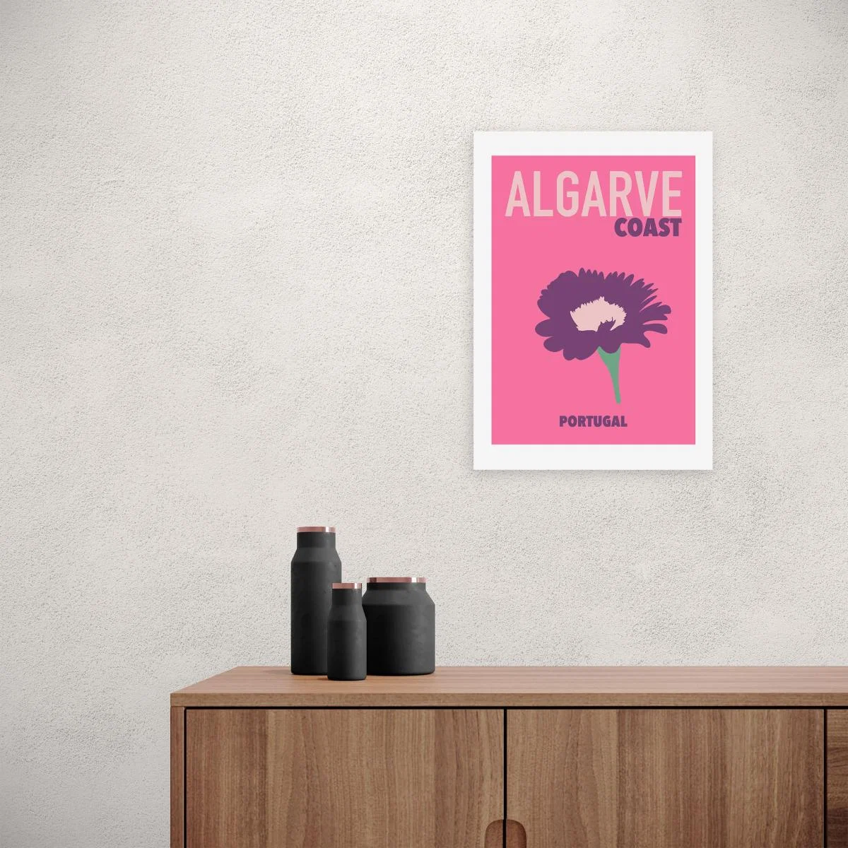 East End Prints Algarve Coast Portugal Print Pink – image 1