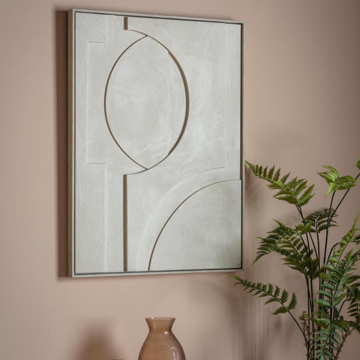 Vectis Relief Framed Art Red – image 1