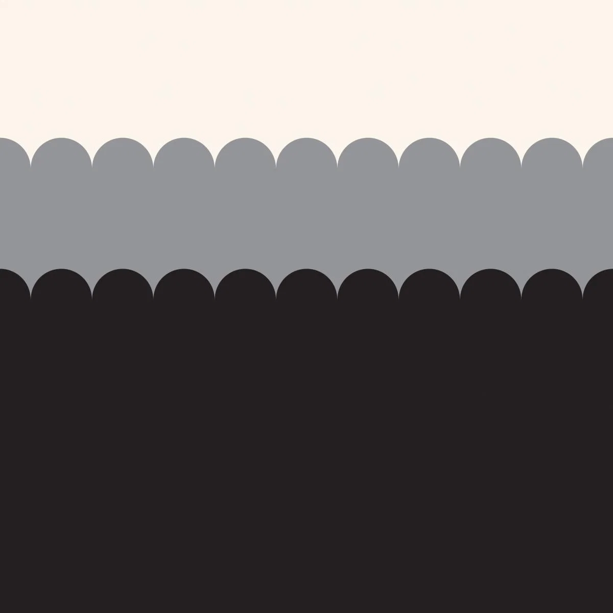 Scallop Black Mural Black – image 4