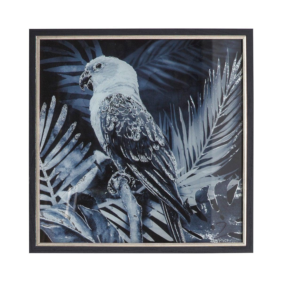 Midnight Birds I Framed Wall Art Blue – image 2