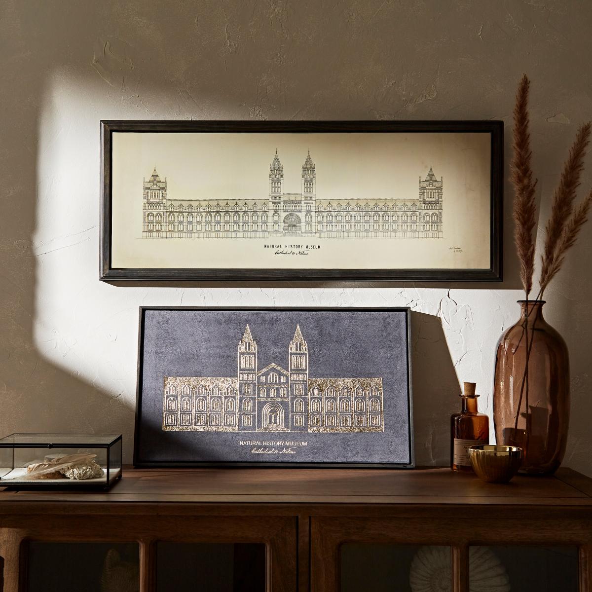 Cathedral to Nature Framed Velvet Canvas Grey – image 5