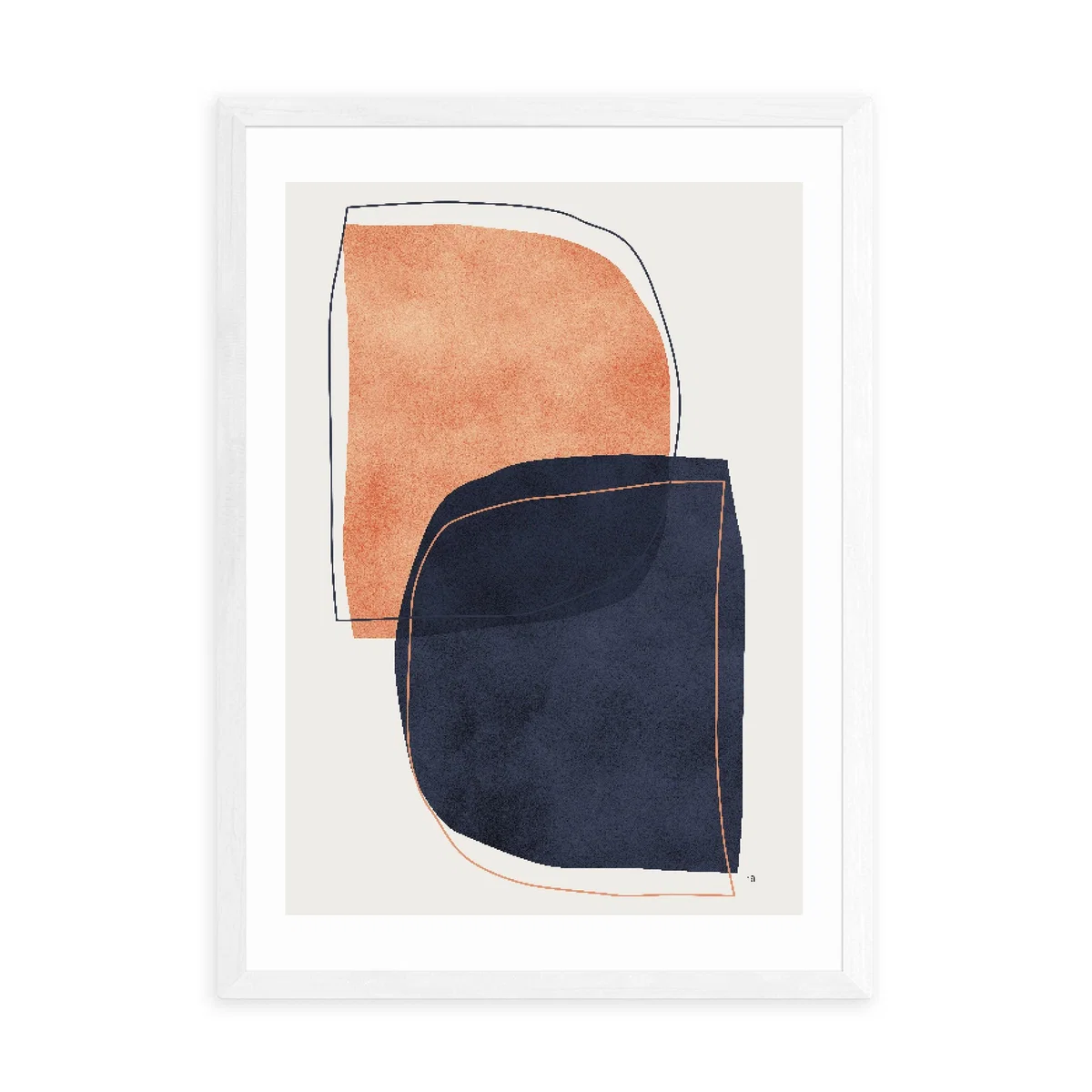 East End Prints Nova Print White/Blue/Brown – image 2