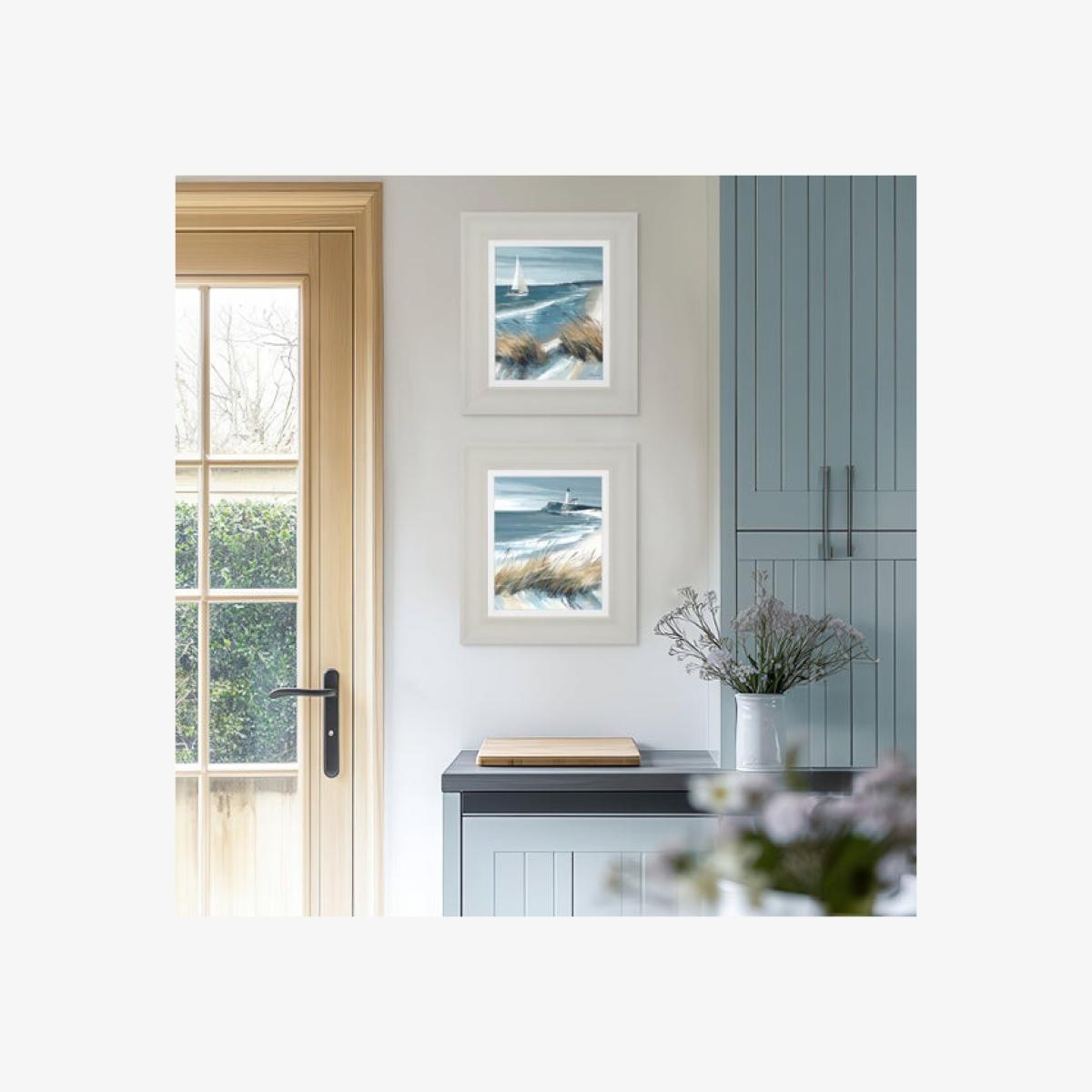 Cedar & Sage Set of 2 White Sails & Making Waves Prints – image 1
