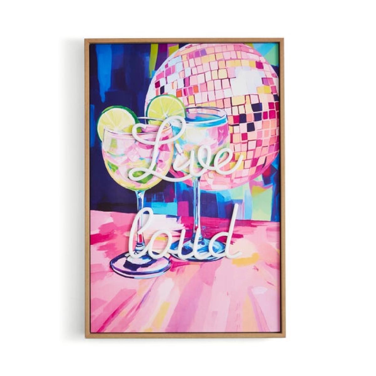 Live Loud Light Up Neon Framed Print – image 4