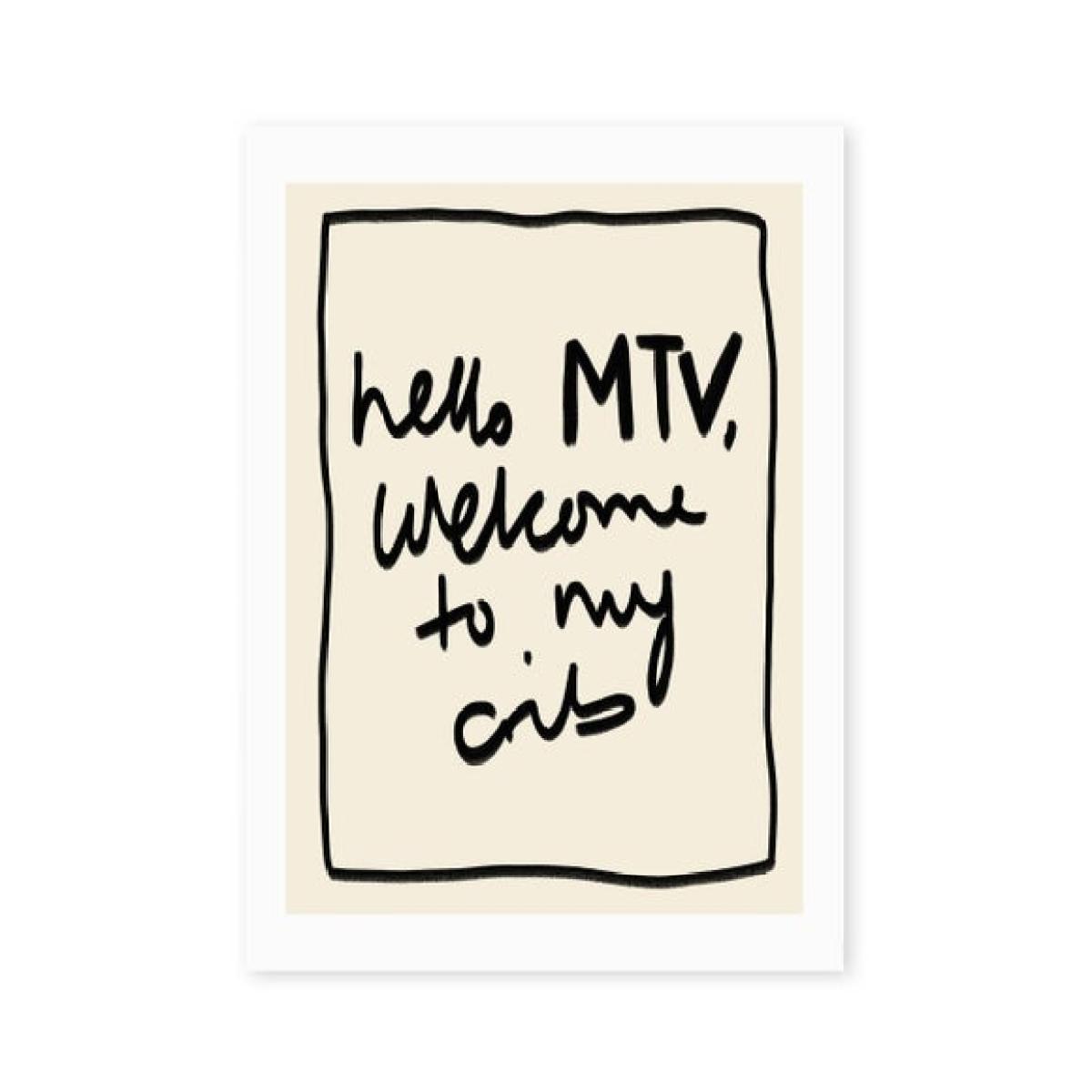 East End Prints Hello MTV Print – image 2
