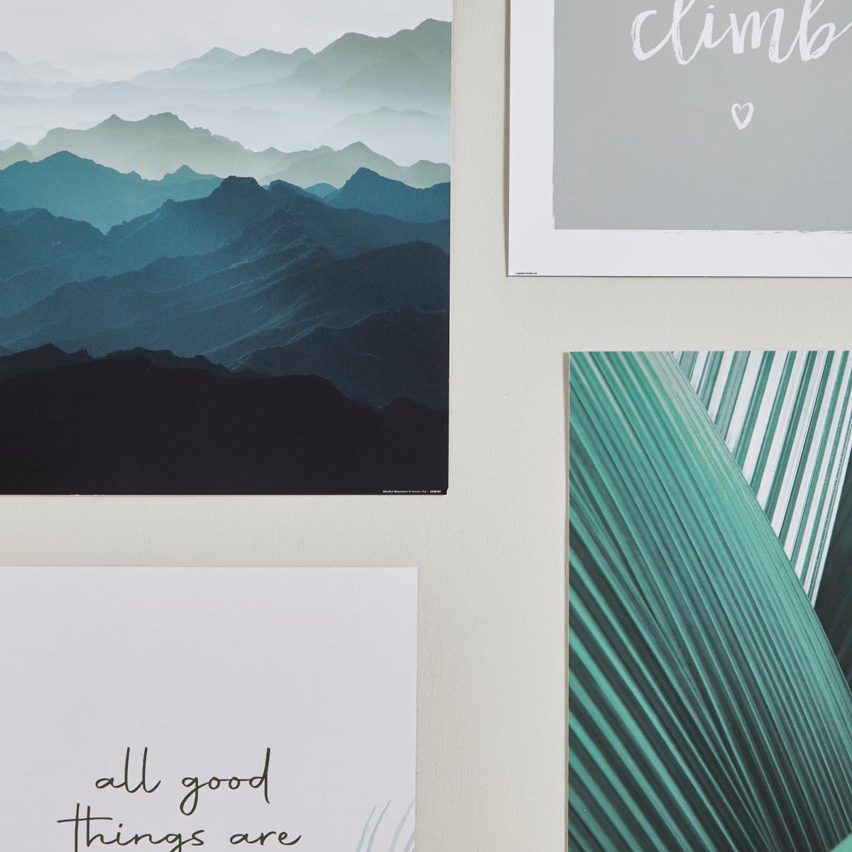 Pack of 5 Mindful Modern Posters MultiColoured – image 2