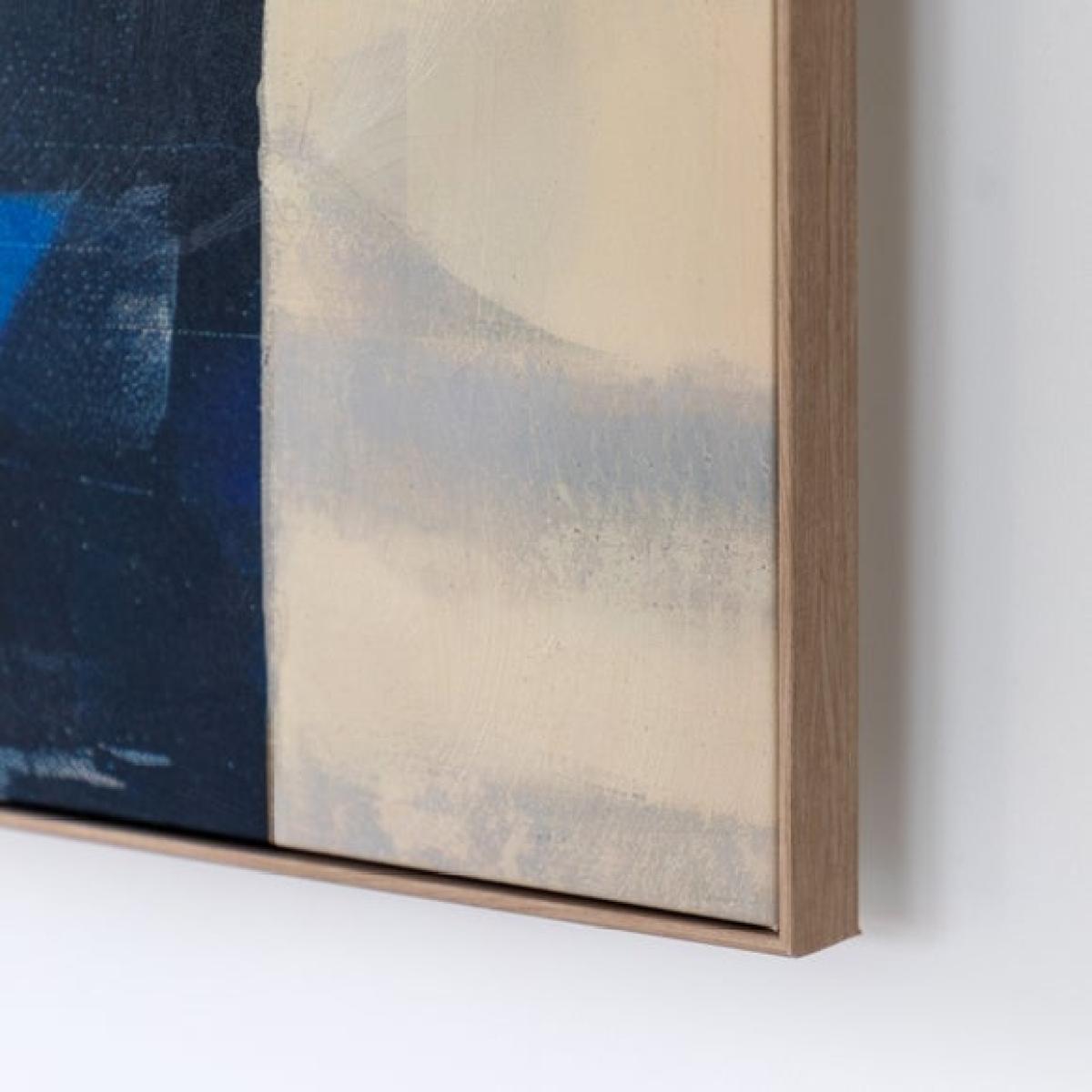 Cedar & Sage Cobalt Abstract Framed Canvas – image 2