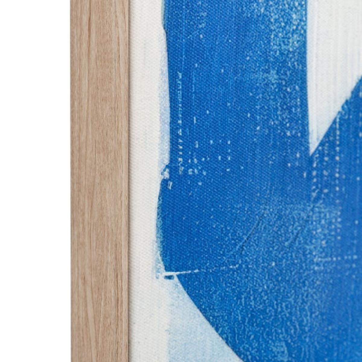Cedar & Sage Cobalt Abstract Framed Canvas – image 4