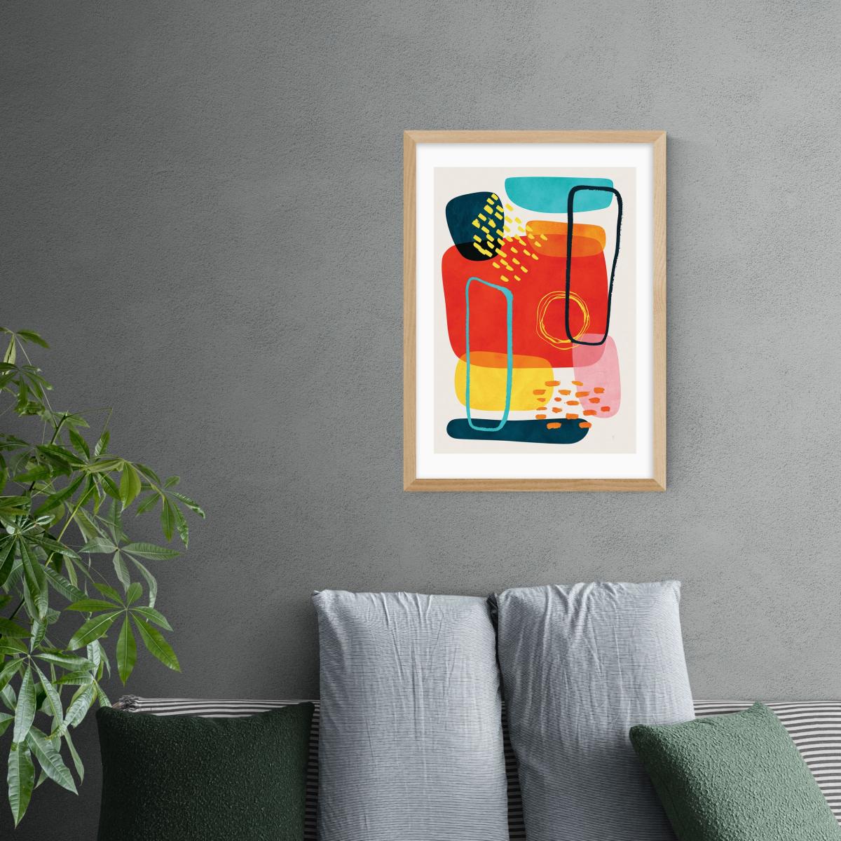 East End Prints Ferra Print Red – image 1