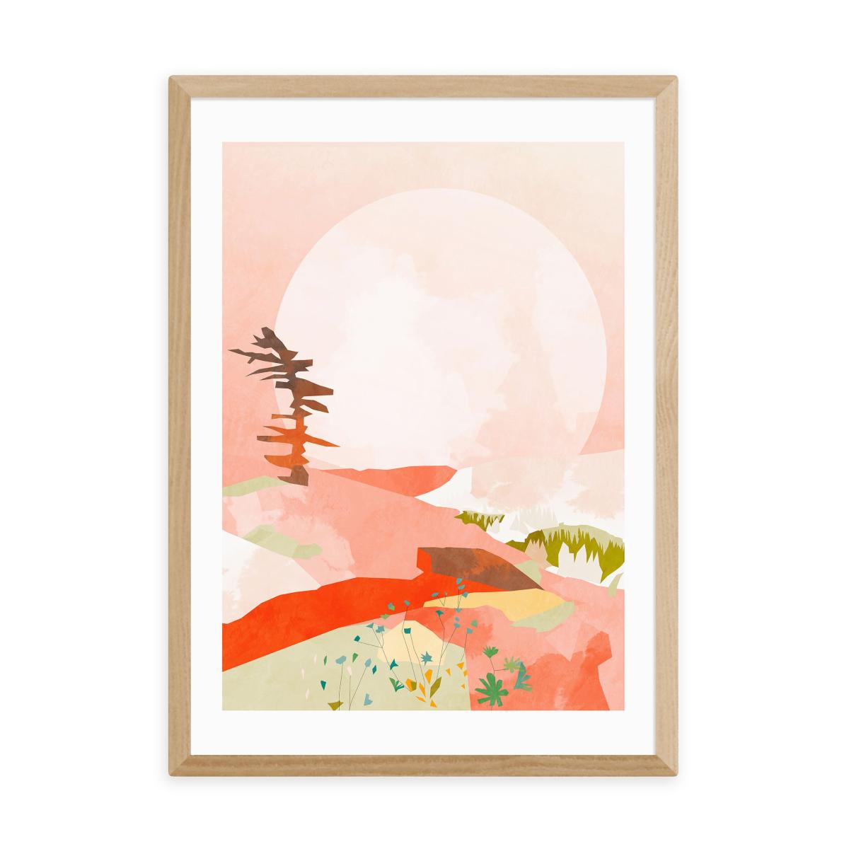 East End Prints Landscape (Portrait) III Print Pink – image 2