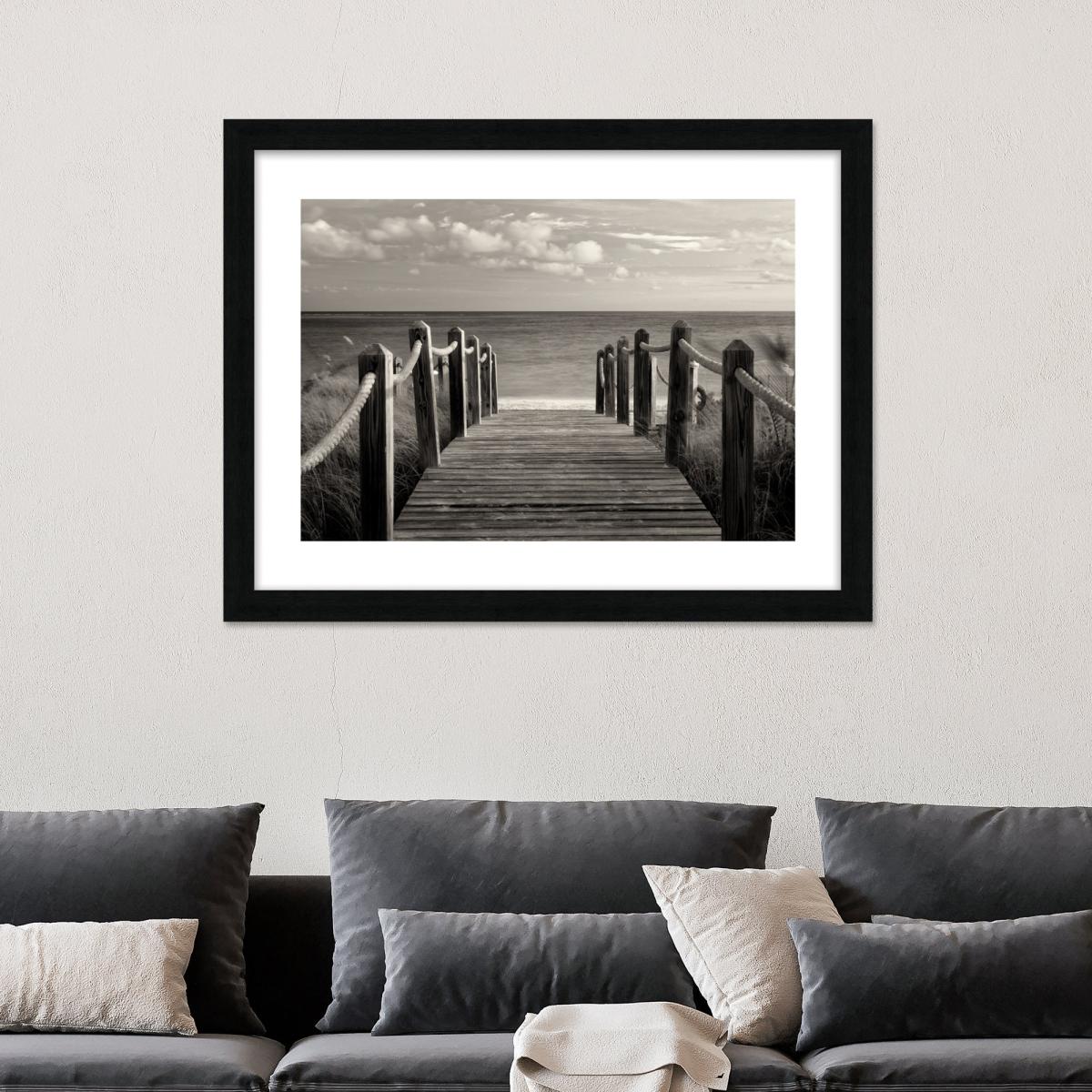 The Art Group Pathway To Paradise Framed Print Black and white – image 1