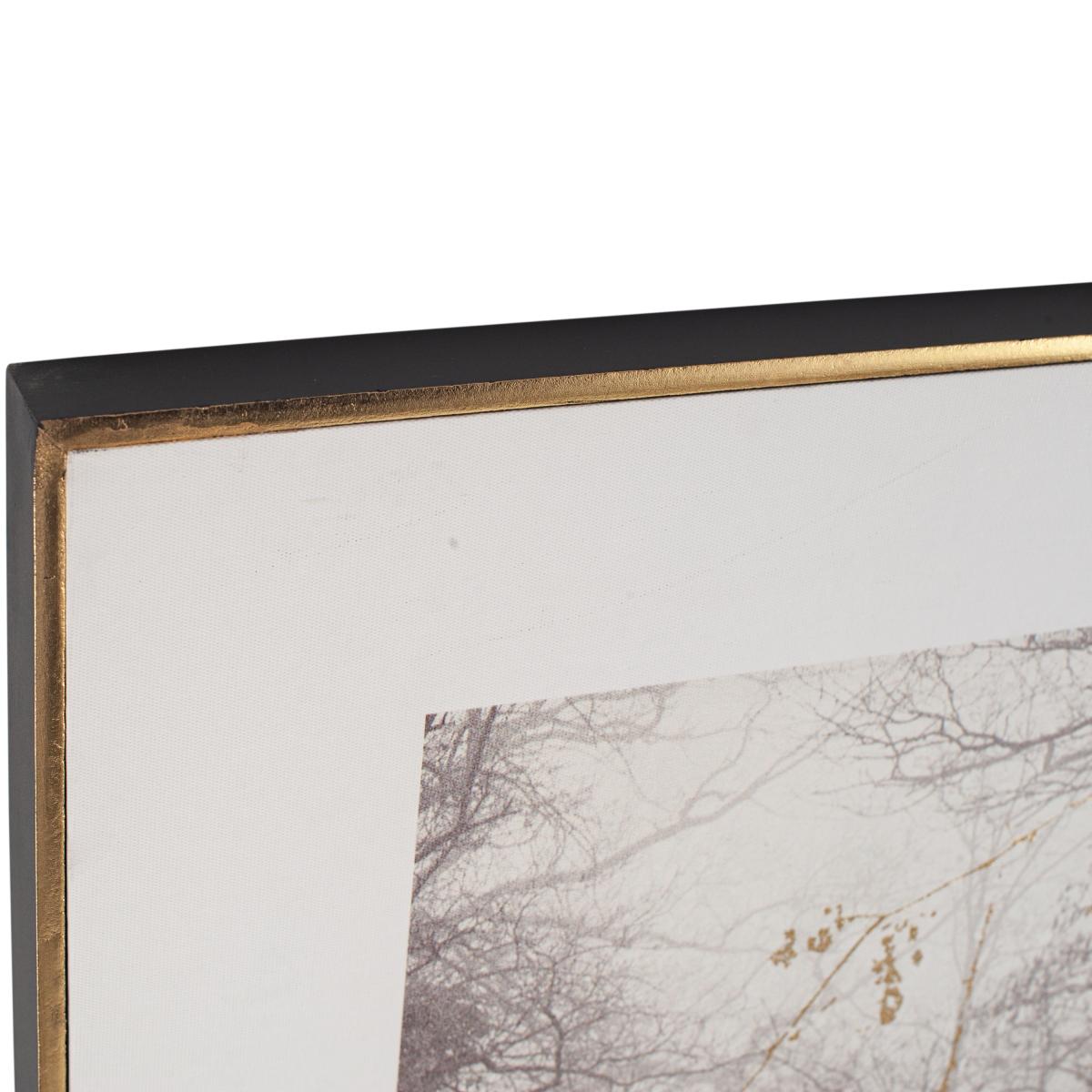 Mono Waterside Tree Canvas Print White/Black – image 4