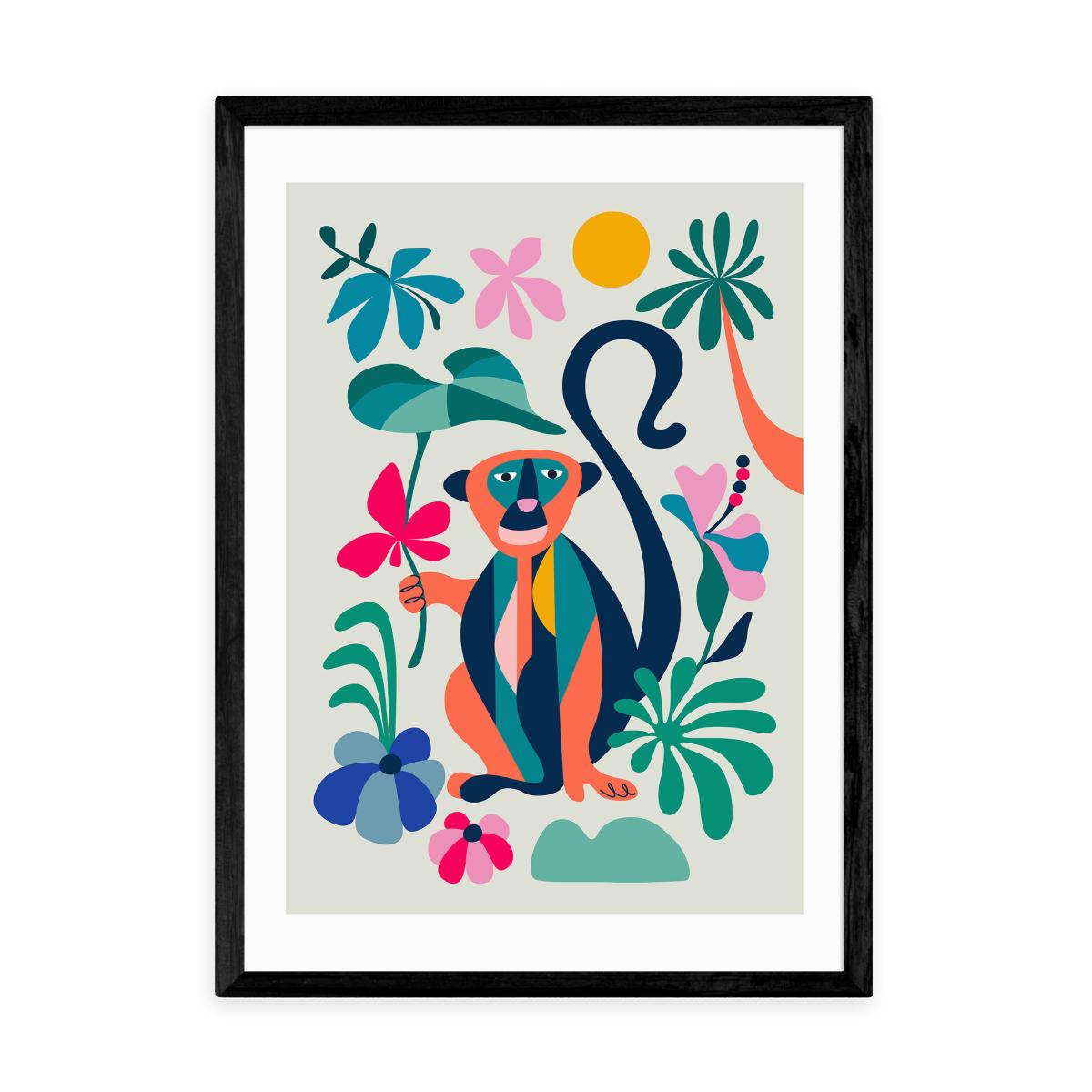 East End Prints Monkey Print MultiColoured – image 2