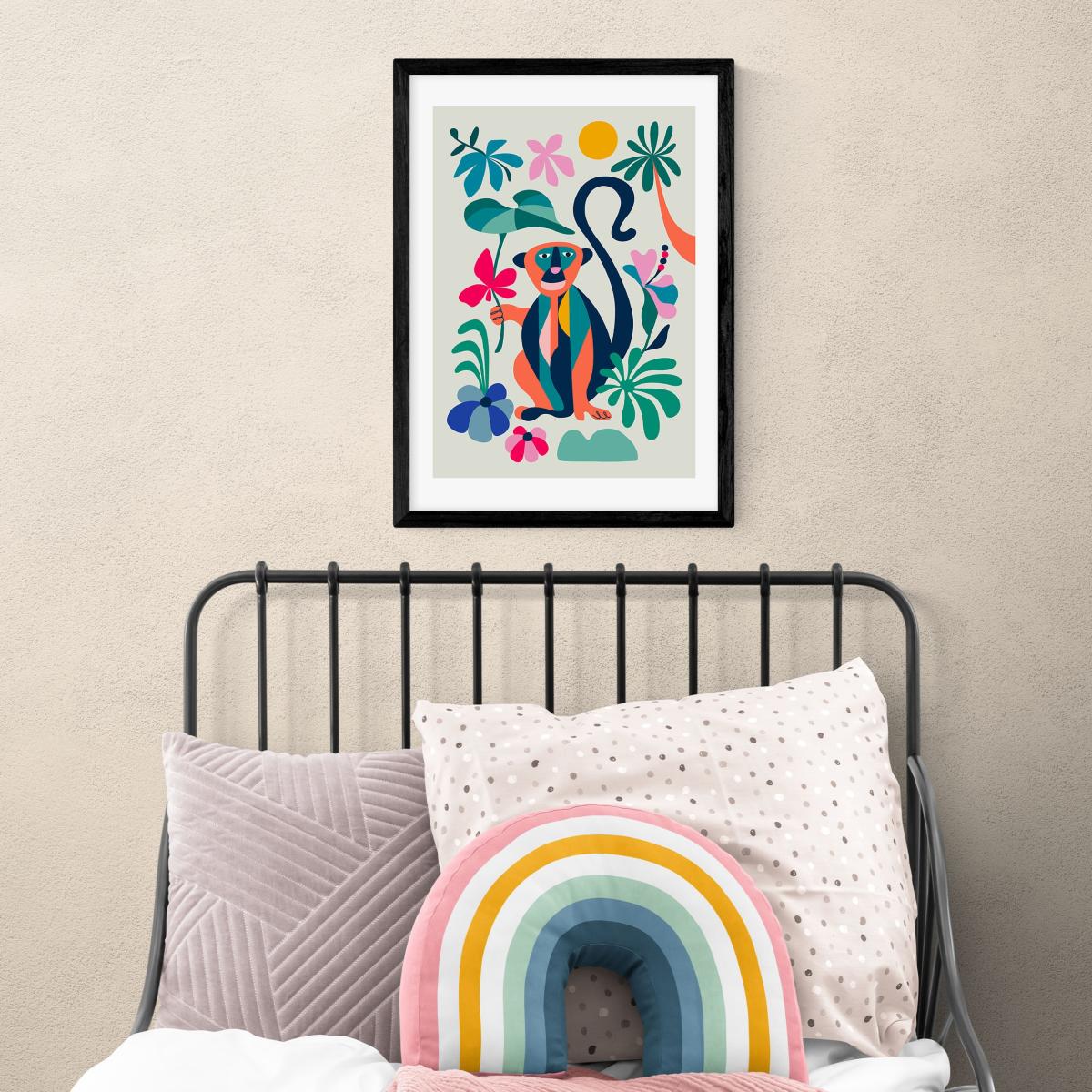 East End Prints Monkey Print MultiColoured – image 1