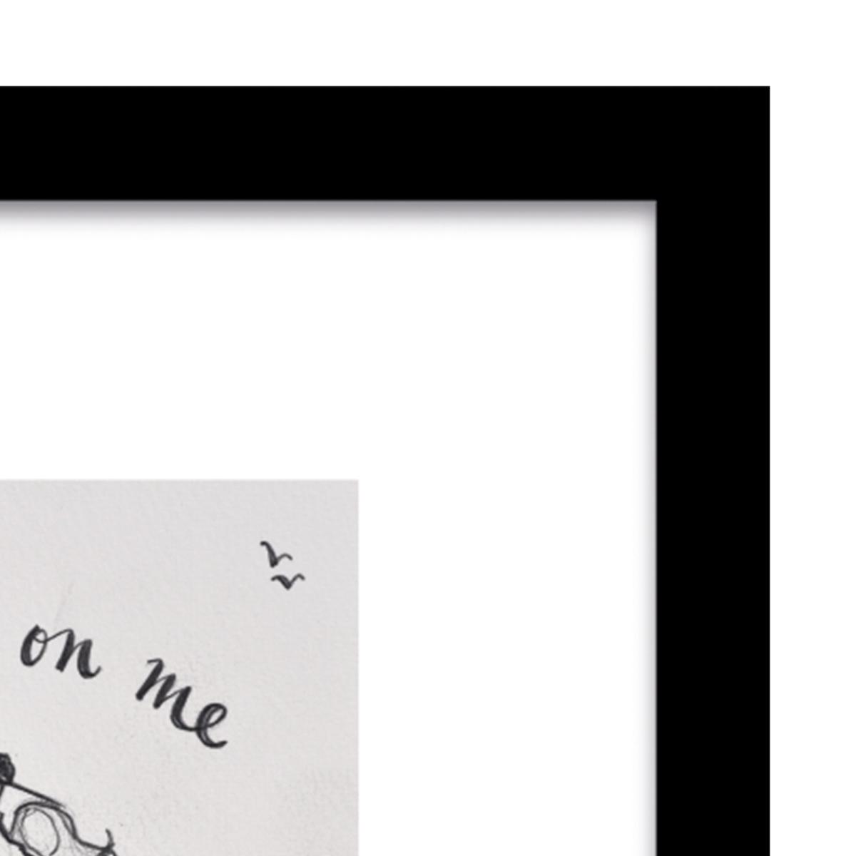 The Art Group Lean On Me Framed Print Black and white – image 3
