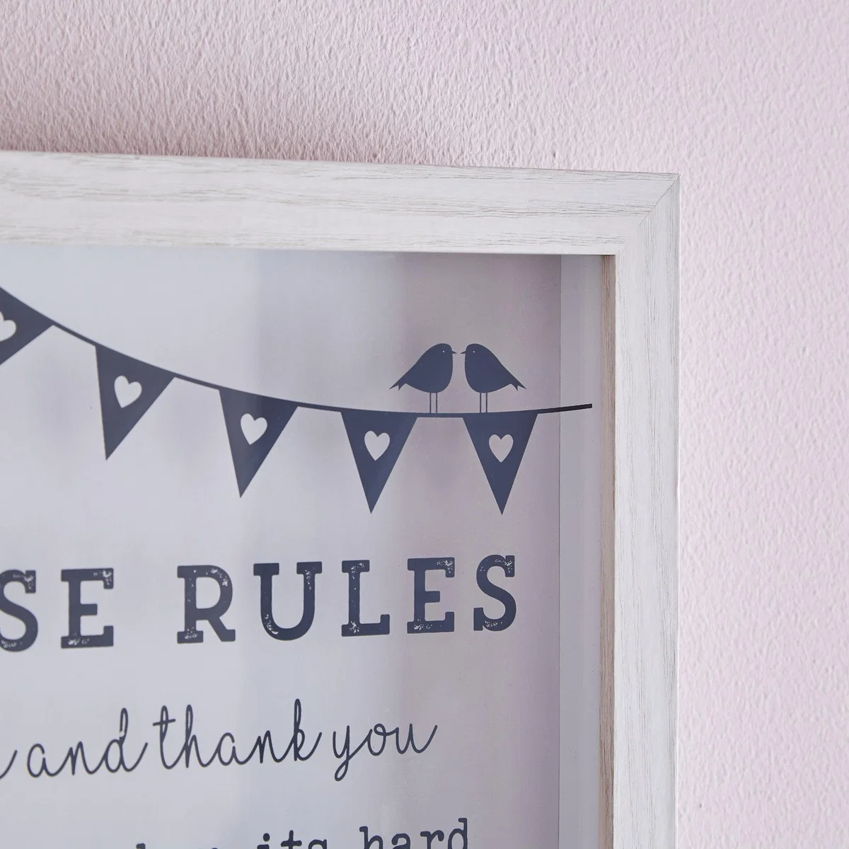 House Rules Wall Art White – image 2