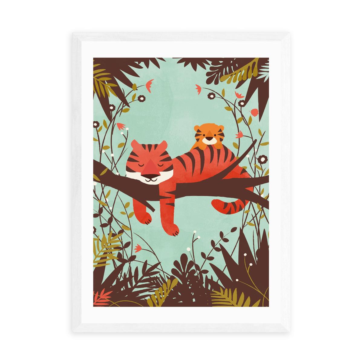 East End Prints Sleeping Tiger Print MultiColoured – image 2