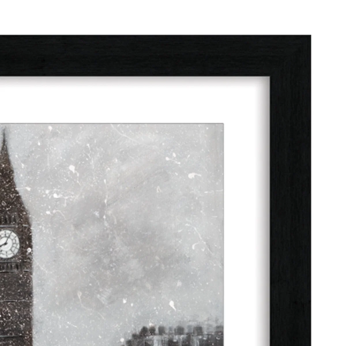 The Art Group Snow Men Framed Print Black and white – image 3