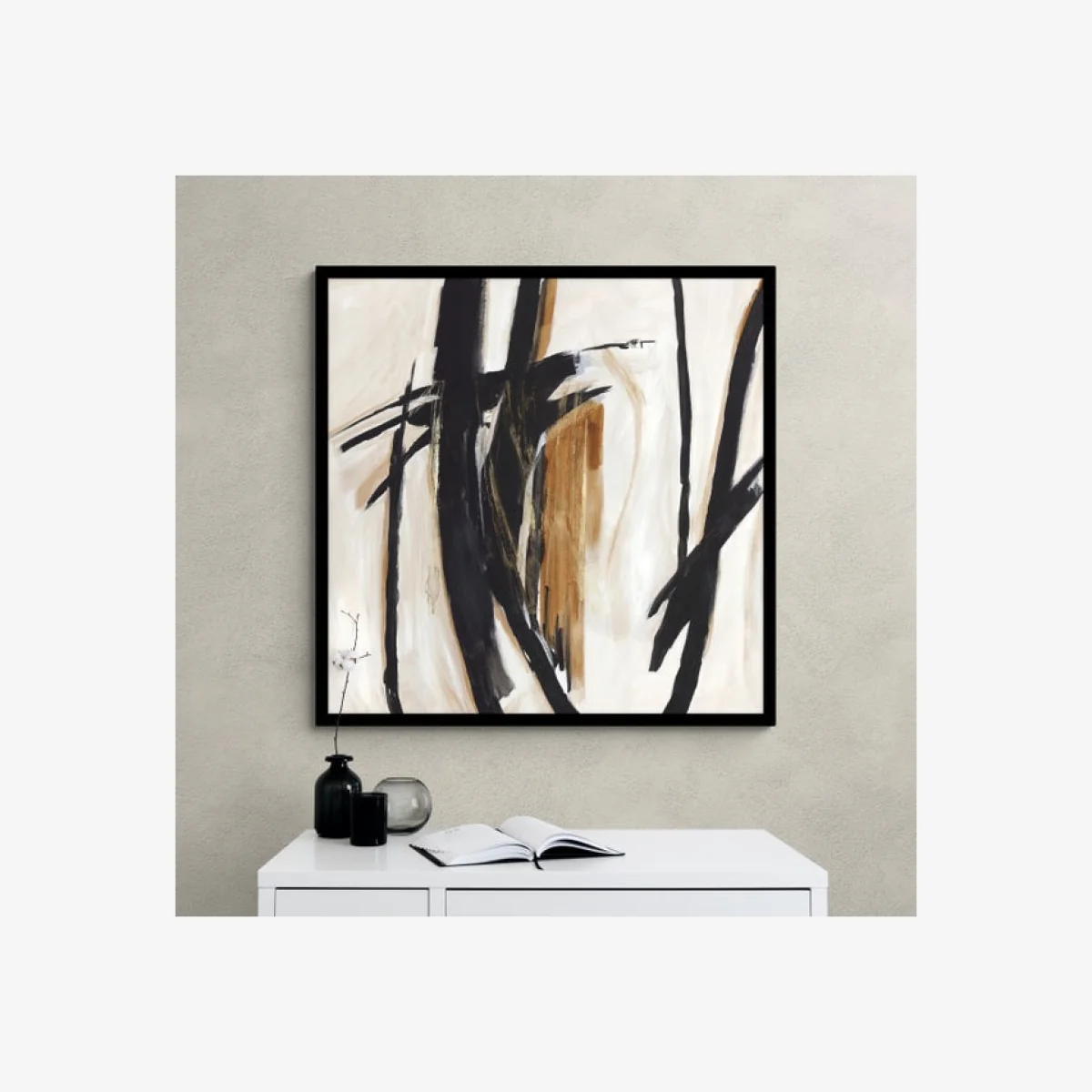 Black Expression Framed Print Black – image 1