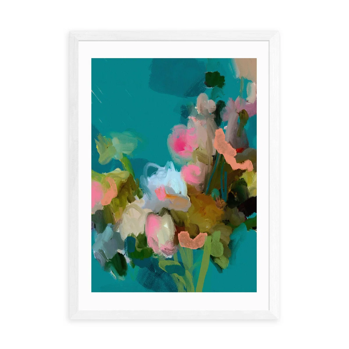 East End Prints Bouquet Floral II Print Blue – image 2